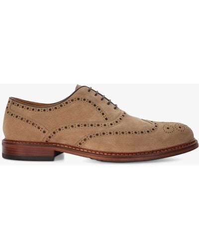 Dune Solihull Suede Oxford Brogue Shoes - Brown