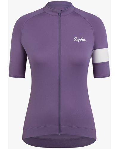 Rapha Core Jersey Short Sleeve Cycling Top - Purple