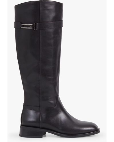 Vagabond Shoemakers Sheila Leather Knee High Riding Boots - Black