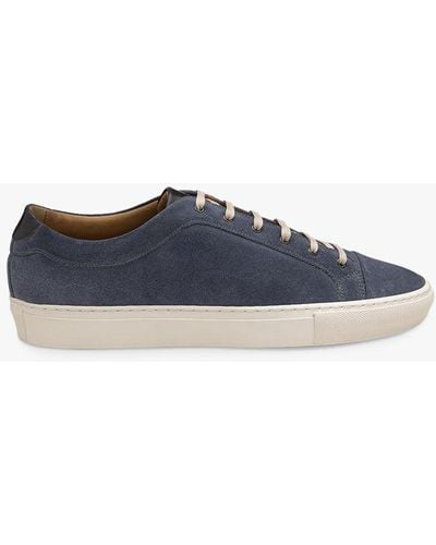 Loake Dash Suede Leather Trainers - Blue