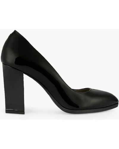 Geox Walk Pleasure 90.1 Patent Leather Triangle Heel Court Shoes - Black