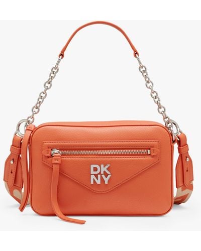 DKNY Greenpoint Leather Camera Bag - Red