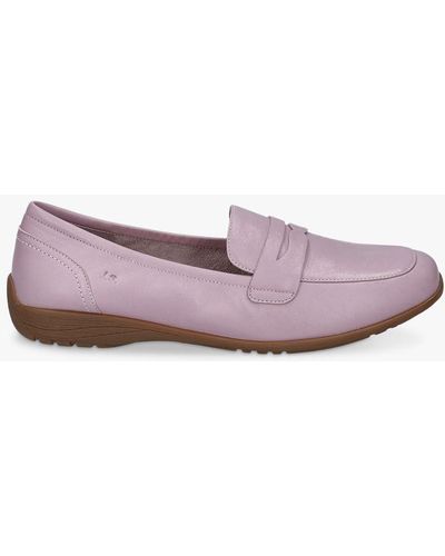 Josef Seibel Fenja 22 Leather Loafers - Pink