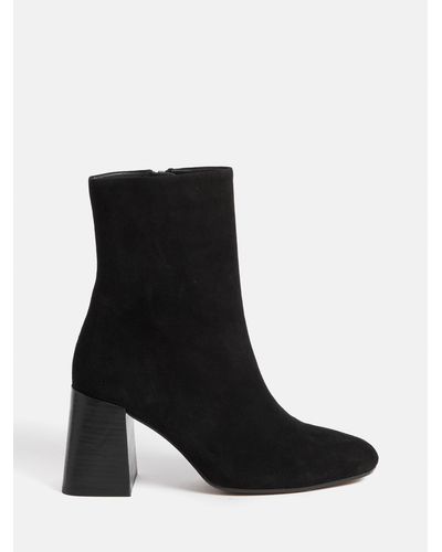 Jigsaw Fulham Suede Ankle Boots - Black