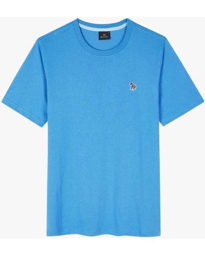 Paul Smith Short Sleeve Zebra T-shirt - Blue