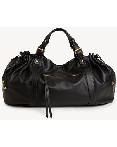 Gerard Darel 72h Leather Weeked Bag - Black