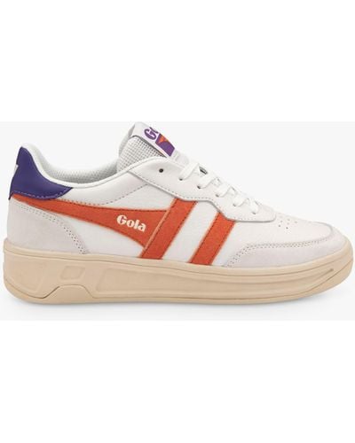 Gola Classics Topspin Leather Lace Up Trainers - Pink