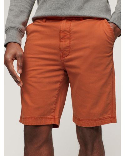 Superdry Officer Chino Shorts - Orange