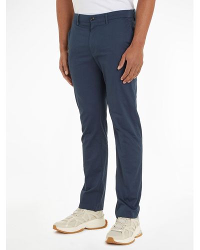 Tommy Hilfiger Denton Structure Chino Trousers - Blue