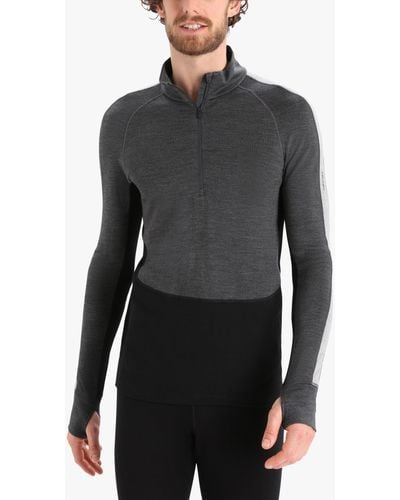 Icebreaker 260 Zoneknit Merino Wool Base Layer - Grey