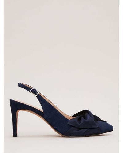 Phase Eight Twist Front Pointed Toe Shoes - Blue