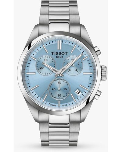 Tissot Pr 100 Chronograph Bracelet Strap Watch - Blue