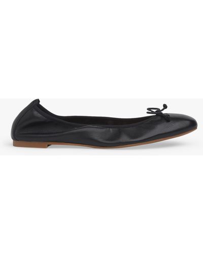 LK Bennett Trilly Flat Court Shoes - Black