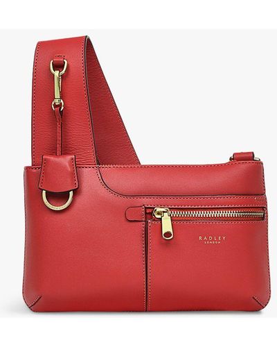 Radley Pockets Icon Mini Zip Top Cross Body Bag - Red