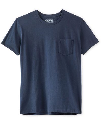 Outerknown Groovy Pocket Short Sleeve T-shirt - Blue