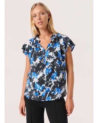 Soaked In Luxury Nicasia Marian Top - Blue