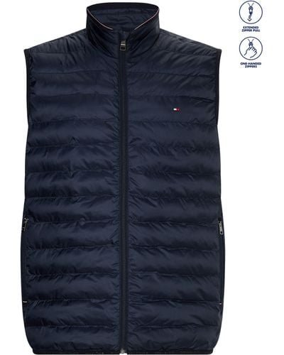 Tommy Hilfiger Adaptive Packable Recycled Gilet - Blue