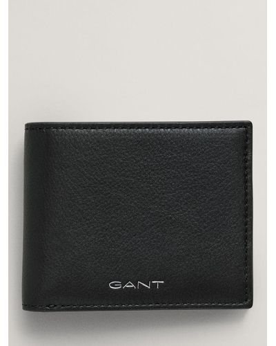 GANT Leather Bi-fold Wallet - Black