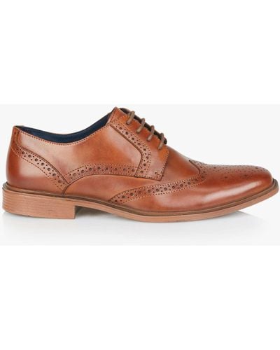 Silver Street London Field Leather Brogues - Brown