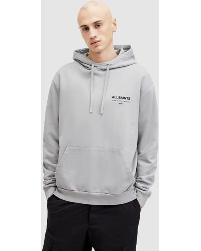 AllSaints Access Organic Cotton Hoodie - Grey