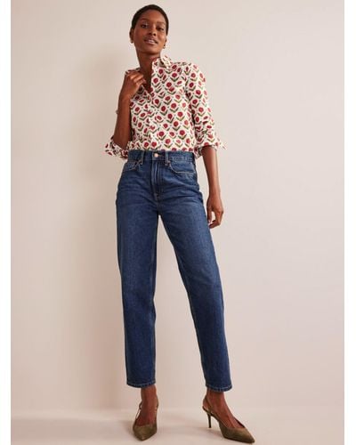 Boden Mid-rise Tapered Jeans - Blue