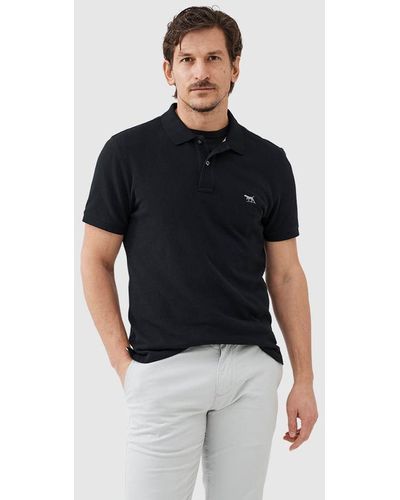 Rodd & Gunn Gunn Cotton Slim Fit Short Sleeve Polo Shirt - Black