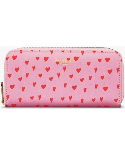 Fenella Smith Luca Luna Heart Print Recycled Purse - Pink