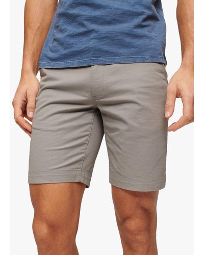 Superdry Slim Fit Stretch Chino Shorts - Grey