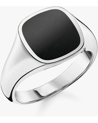 Thomas Sabo Onyx Signet Ring - Multicolour