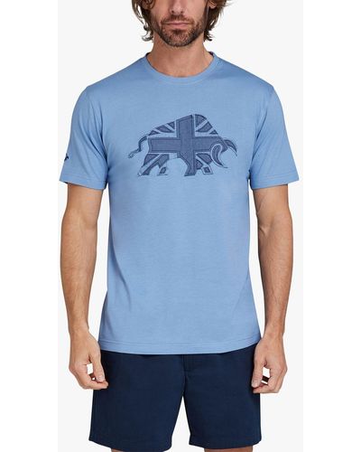 Raging Bull Denim Bull T-shirt - Blue