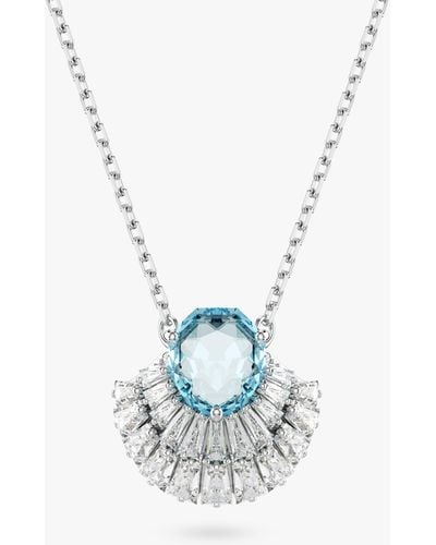 Swarovski Idyllia Crystal Pendant Necklace - Blue