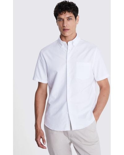 Moss Washed Oxford Shirt - White