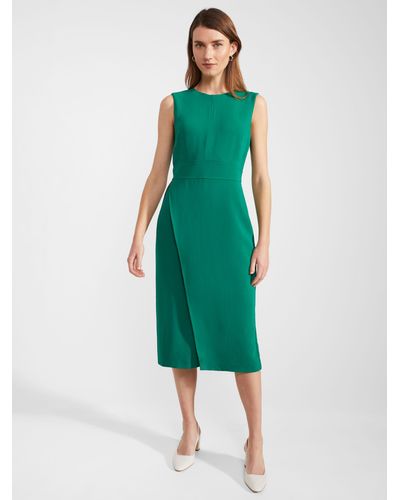 Hobbs Petite Maura Knee Length Dress - Green