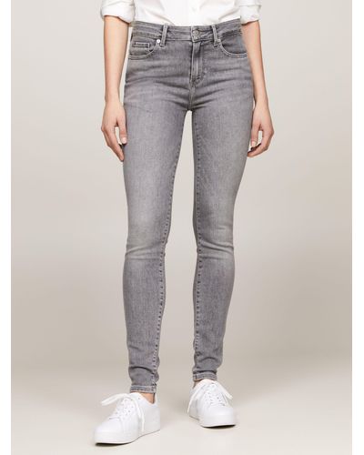 Tommy Hilfiger Skinny Cotton Blend Jeans - Grey