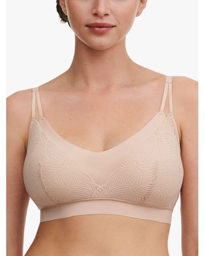 Chantelle Soft Stretch Lace Padded Bralette - Natural