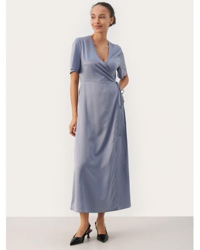 Part Two Ellianna Wrap Maxi Dress - Blue