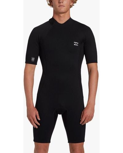 Billabong 202 Foil Fl Short Sleeve Spring Wetsuit - Black