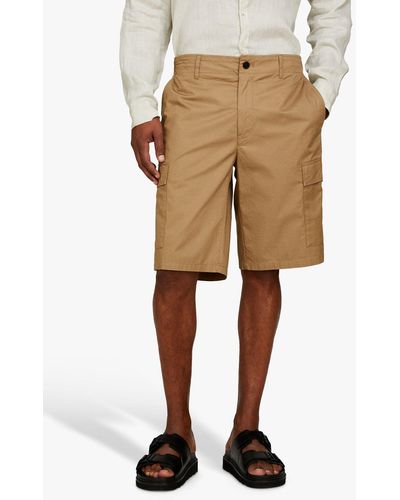 Sisley Cargo Bermuda Shorts - Natural