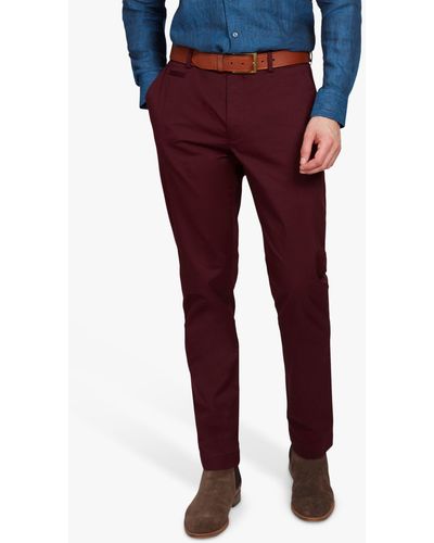 Simon Carter Cotton Chinos - Red