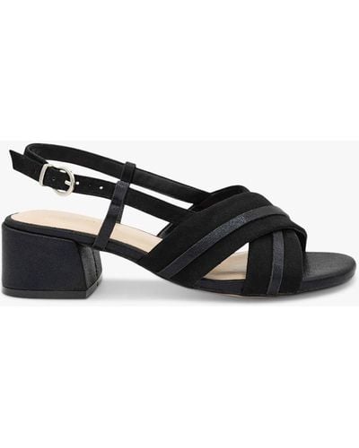 Paradox London Nancy Wide Fit Slingback Sandals - Black