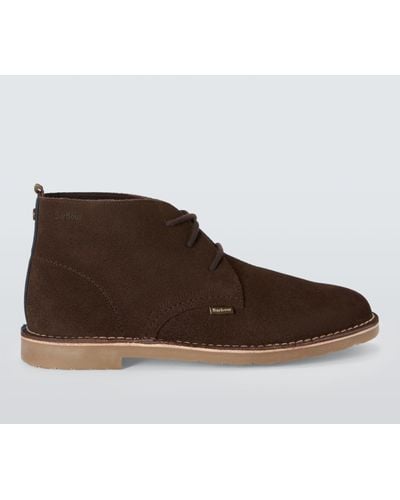 Barbour Siton Suede Desert Boots - Brown