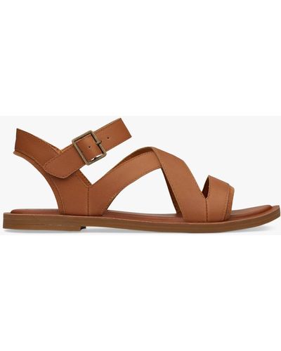 TOMS Sloane Leather Sandals - Brown