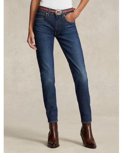 Ralph Lauren Polo Mid Rise Skinny Jeans - Blue