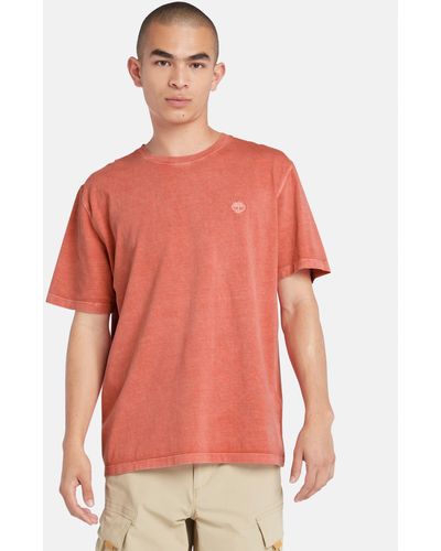 Timberland Dye Short Sleeve T-shirt - Red