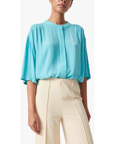 Soaked In Luxury Layna Loose Fit Top - Blue