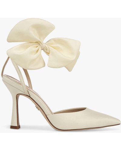 Sam Edelman Halie Bow Detail Ankle Strap Court Shoes - White