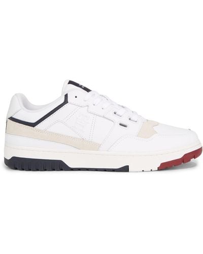 Tommy Hilfiger Basket Street Low Top Trainers - White