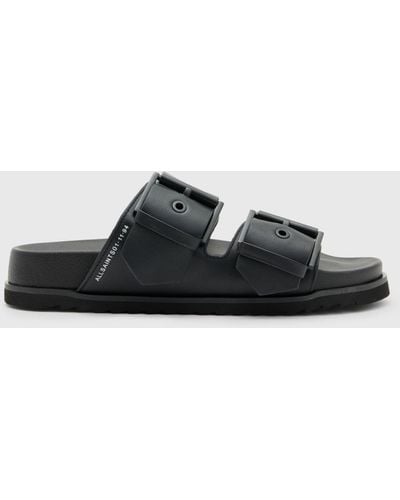 AllSaints Sian Footbed Sandals - Black