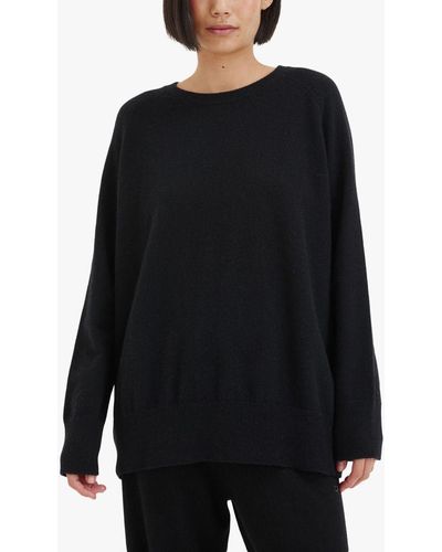 Chinti & Parker Cashmere Slouchy Jumper - Black