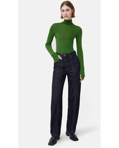 Jigsaw Beck Tailored Straight Leg Jeans - Green